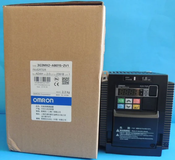 Omron Inverter 3G3MX2A2110V10,V/f & Sensorless Vector.0.01 - 400 Hz